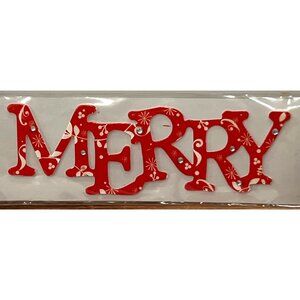 Merry Christmas Word Sticker Scrapbook Embellishment Me & My Big Ideas SE-128